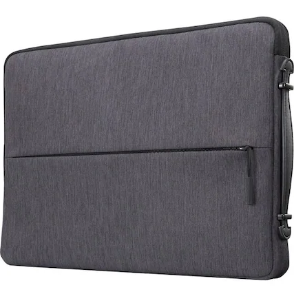 Front. Lenovo - Lenovo Urban Carrying Case (Sleeve) for 14" Notebook - Charcoal Gray - Water Resistant, Drop Resistant, Scratch Resistan - Charcoal Gray.
