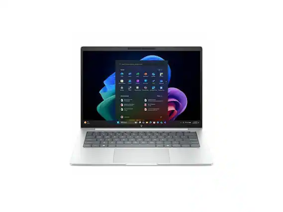 Front. HP - HP EliteBook 8 G1i 14" Touch - Intel Core Ultra 7 - 32 GB - 512 GB SSD - Glacier Silver - Gray.