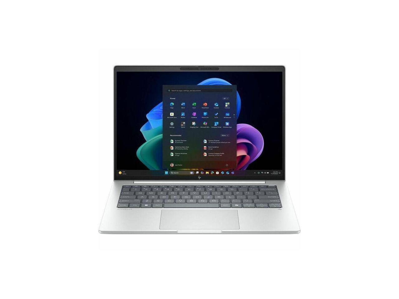 HP - EliteBook 8 G1i 14" Touch - Intel Core Ultra 7 - 32 GB - 512 GB SSD - Glacier Silver - Gray