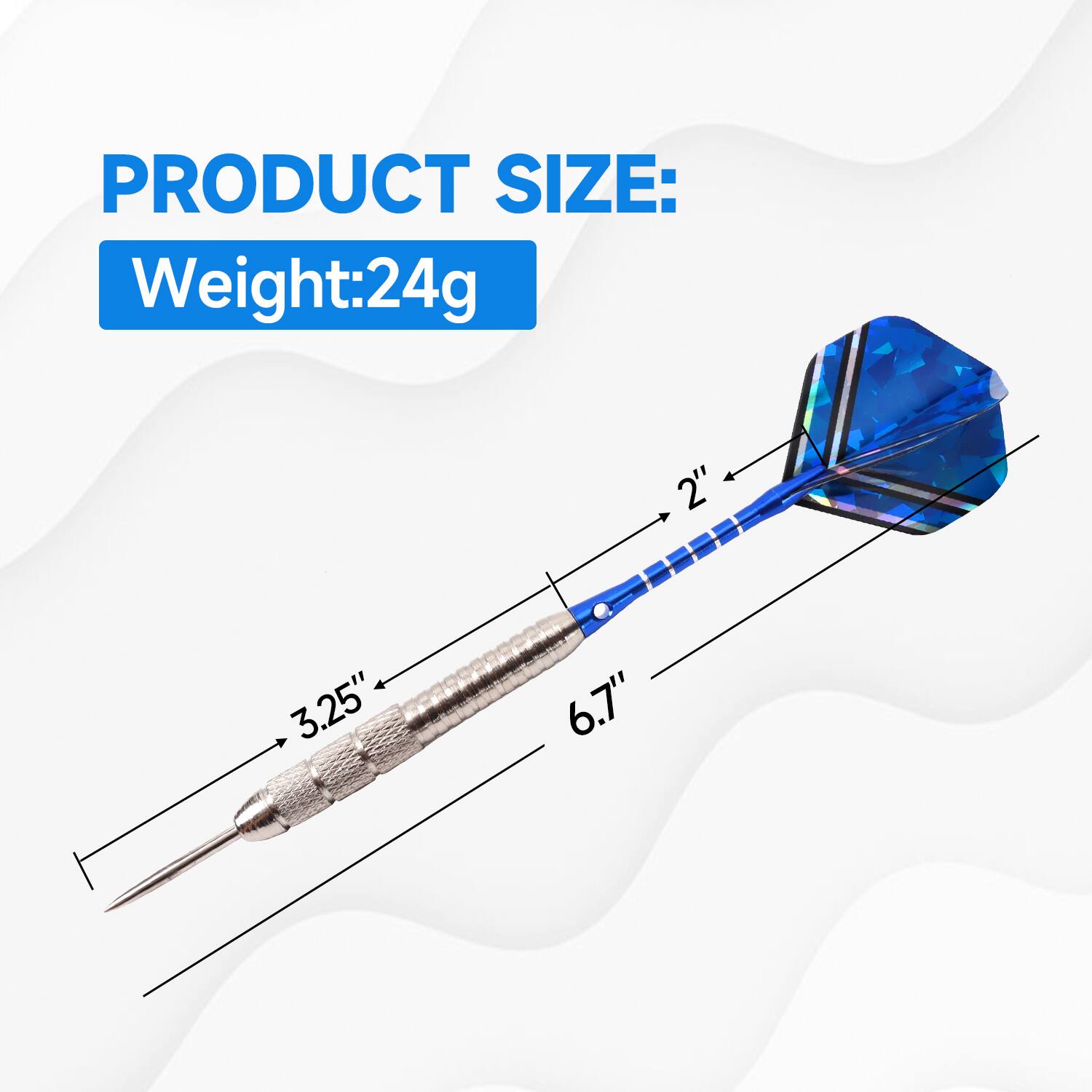 PRODUCT SIZE: 2" 3.25" 6.7" Weight:24g