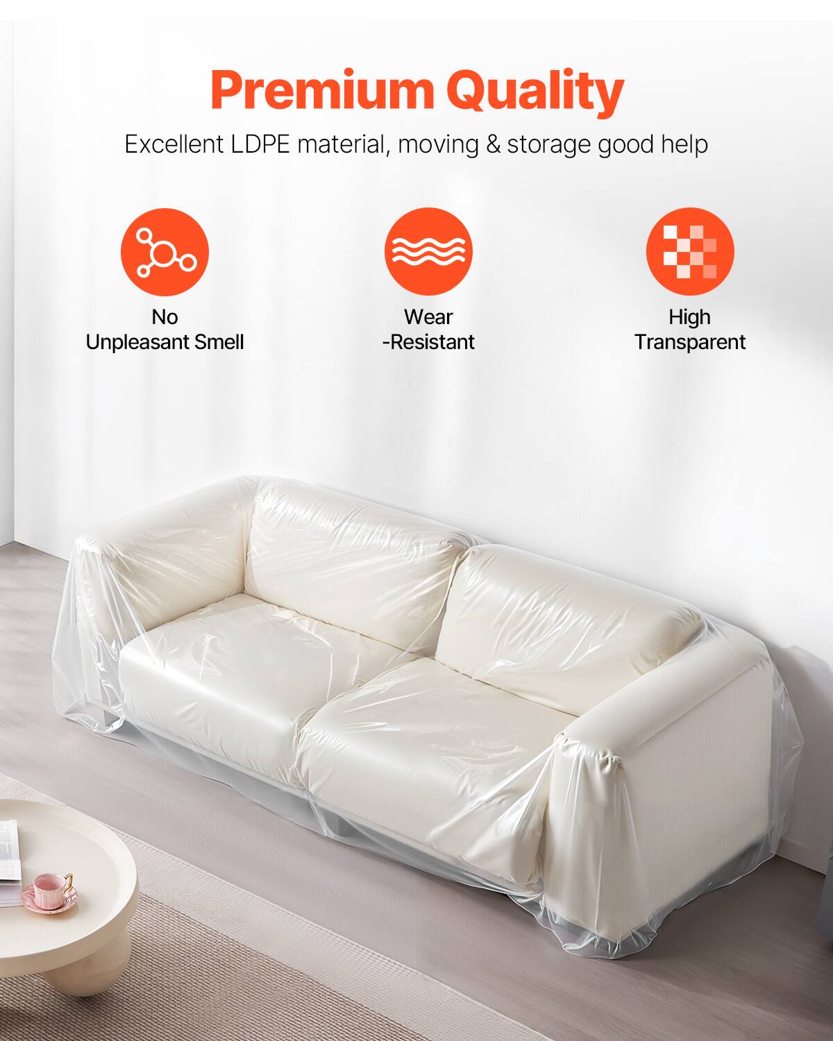 Premium Quality

Excellent LDPE material, moving & storage good help

- No Unpleasant Smell
- Wear-Resistant
- High Transparent