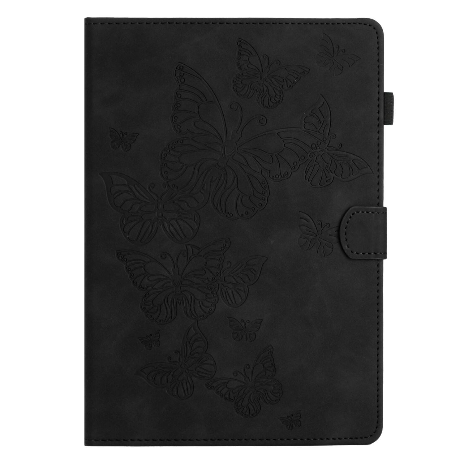 Alt View 2. Dteck - Case for Apple iPad mini (A17 Pro) 2024 and iPad mini 6th Gen 8.3" 2021,Embossed PU Leather Card Slot Stand Flip Cover - Black.