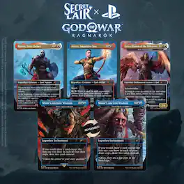 Wizards of The Coast - Magic The Gathering Secret Lair - God of War Norse Non-Foil Pack