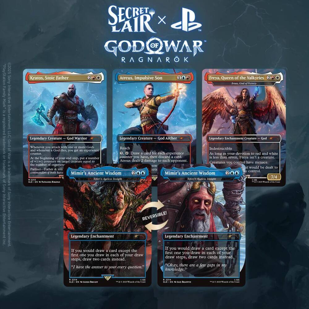 Wizards of The Coast - Magic The Gathering Secret Lair - God of War Norse Non-Foil Pack