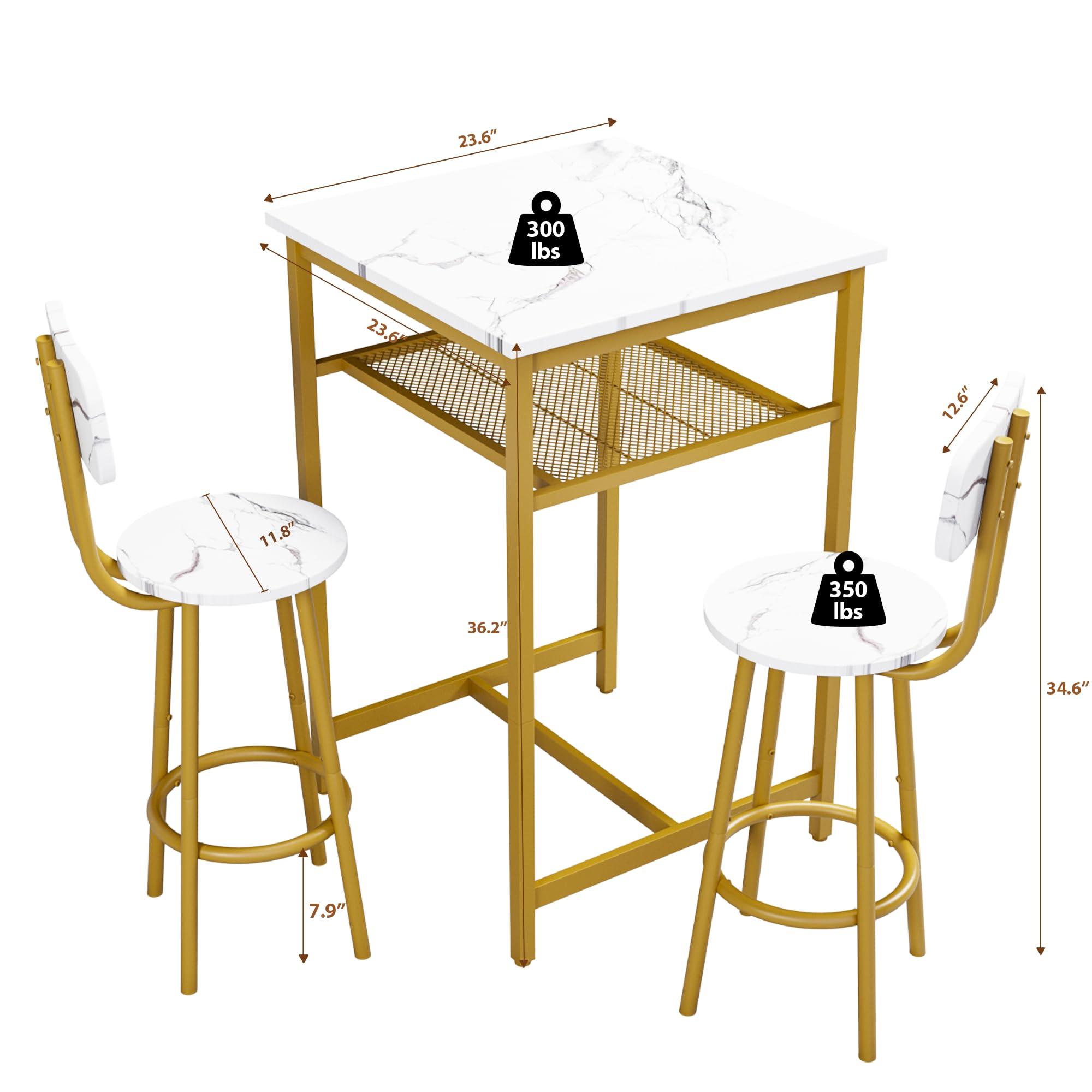 23.6"  
300 lbs  
23.6"  
12.6"  
11.8"  
36.2"  
350 lbs  
34.6"  
7.9"