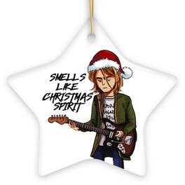 OrnamentallyYou - Smells Like Christmas Spirit Rock and Roll Ornament Star - Multi-colored