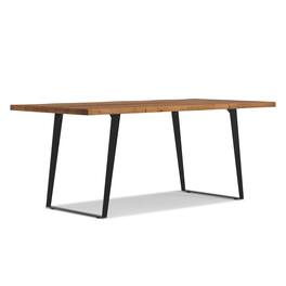 Simpli Home - Delta 72 inch x 36 inch Rectangle Modern Industrial Dining Table - Natural
