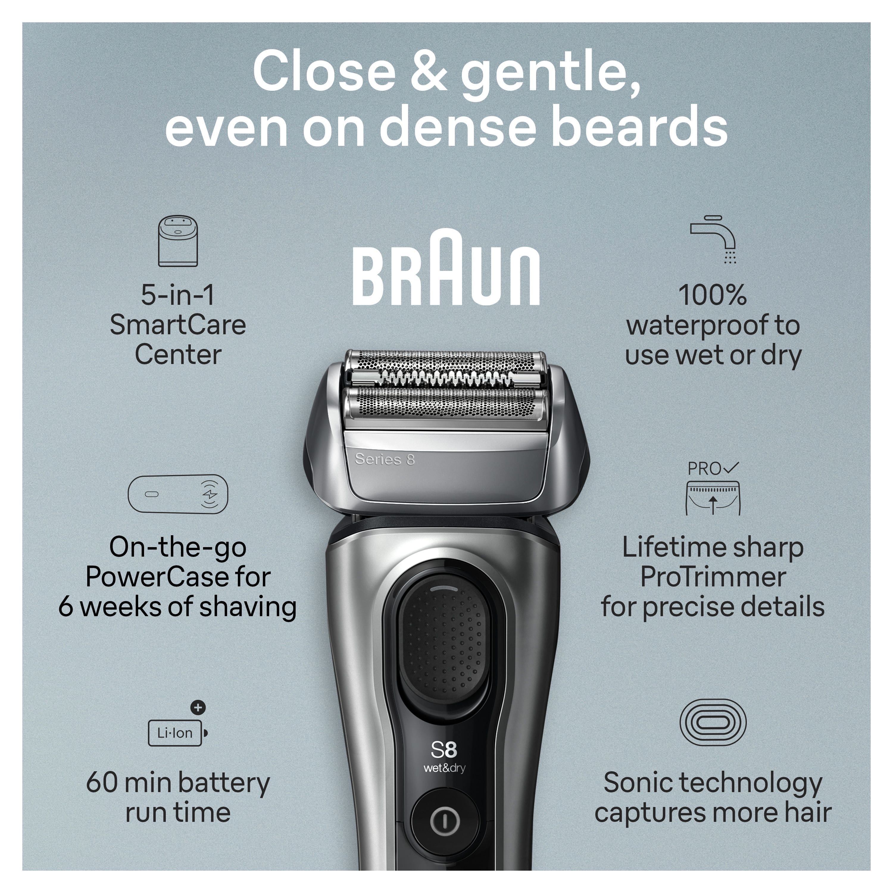 Braun Series 8 Electric Shaver with 5 in 1 SmartCare Center