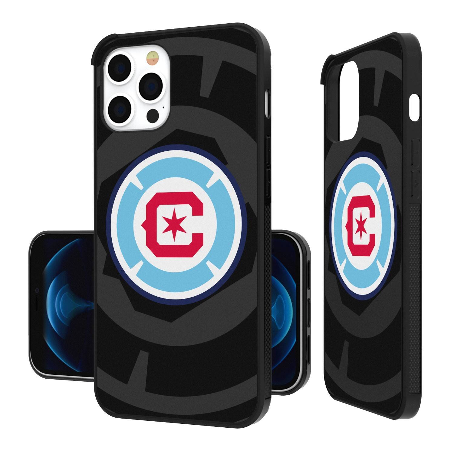 Alt View 1. Keyscaper - Chicago Fire iPhone Mono Tilt Bump Case - 15 Pro - Multicolor.