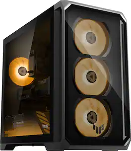 ASUS - TUF TM700 Gaming Desktop - AMD Ryzen 5 8400F (2024) - 16GB Memory - NVIDIA GeForce RTX 5060 Dual 8GB - 1TB Storage - Solar Eclipse Gray