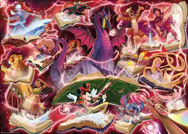 Ravensburger - Disney Lorcana - Glimmers of The Realm: Ruby 1000 Piece Jigsaw Puzzle | Premium Quality Made in Europe | FS