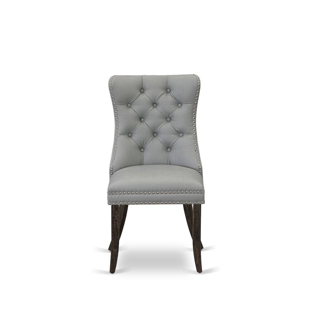 Alt View 1. East West Furniture - Parson Dining Chairs - Brown.