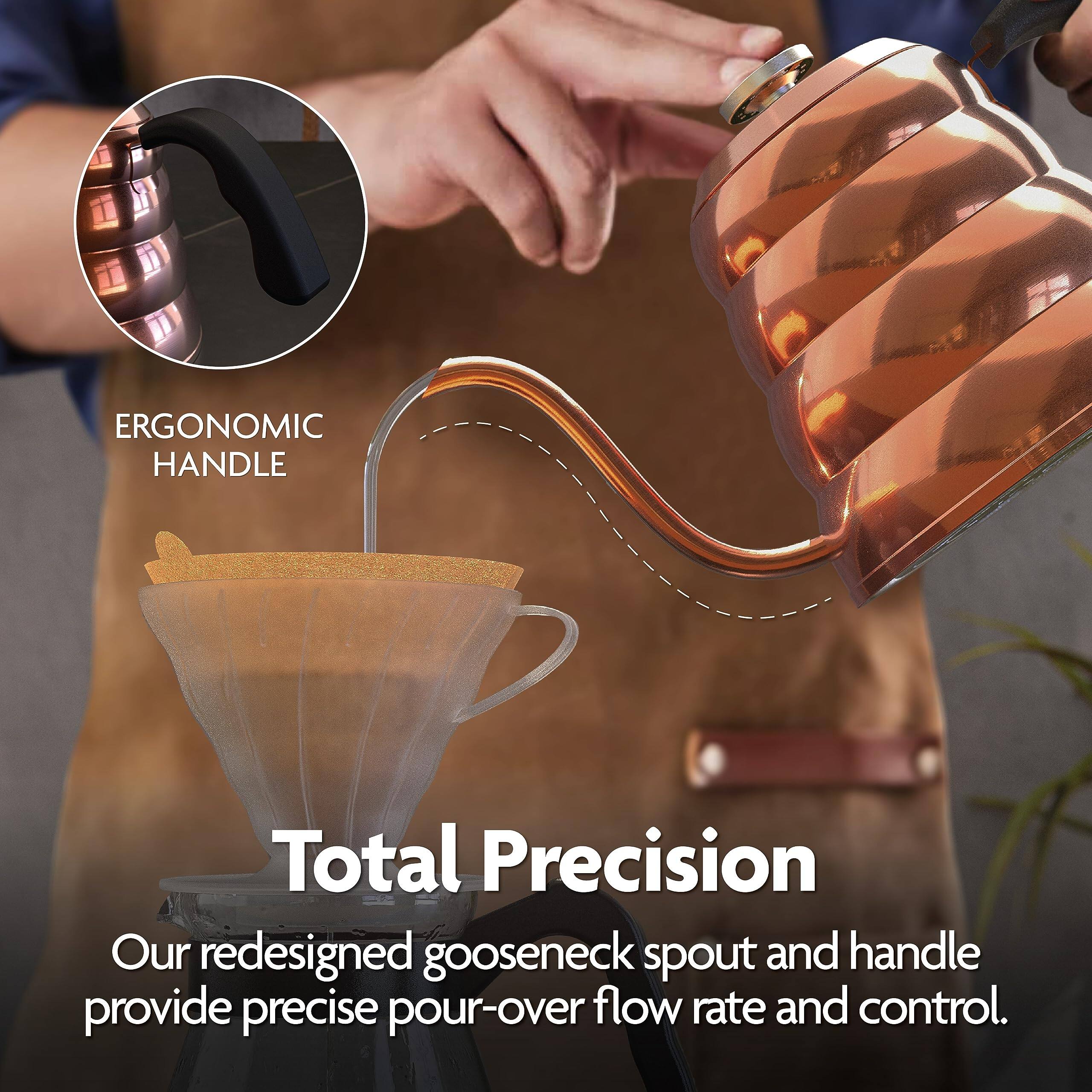 Dapper Styles Gooseneck Stovetop Pour Over Coffee Kettle With For Drip ...
