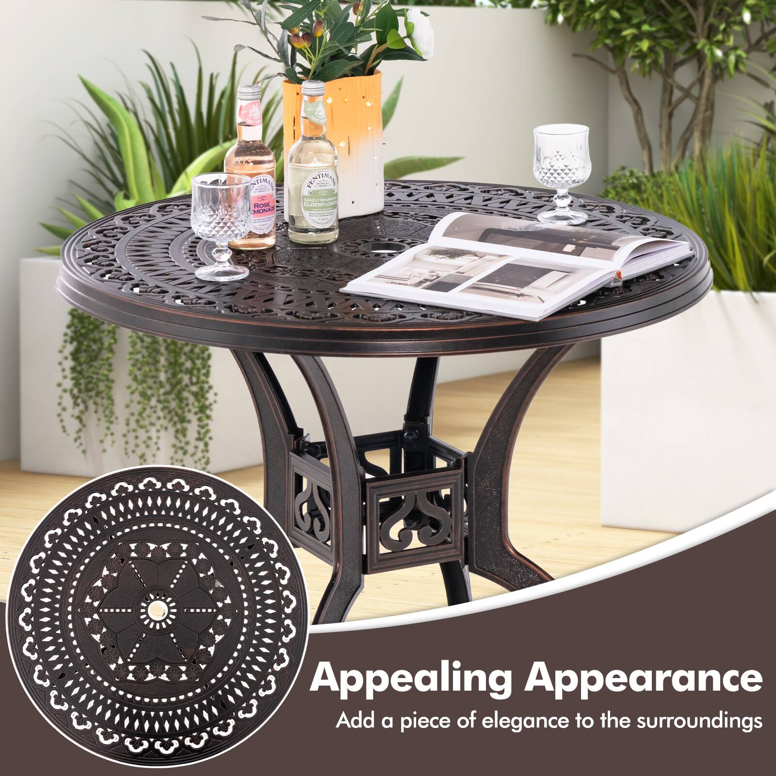 Appealing Appearance  
Add a piece of elegance to the surroundings