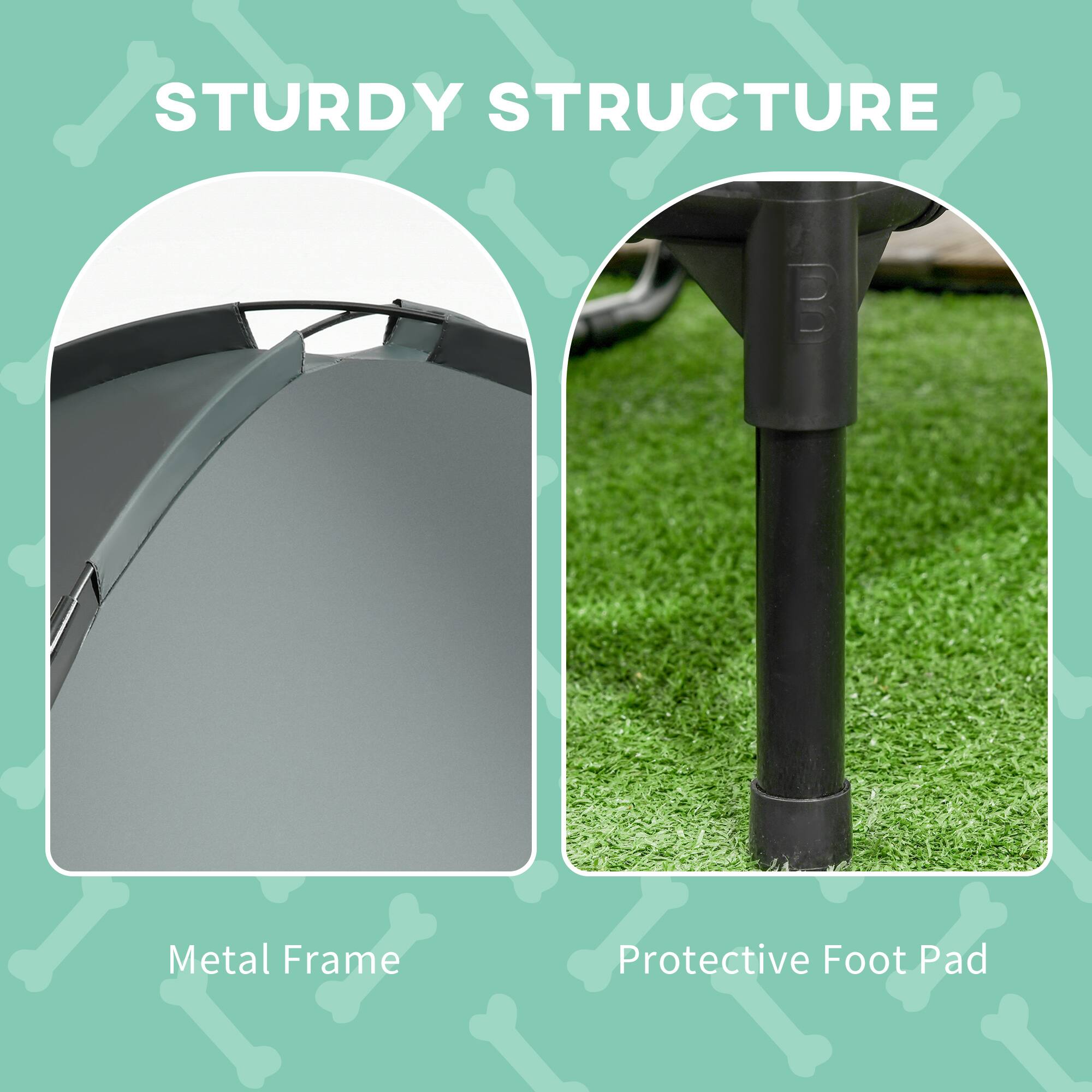 STURDY STRUCTURE

Metal Frame

Protective Foot Pad