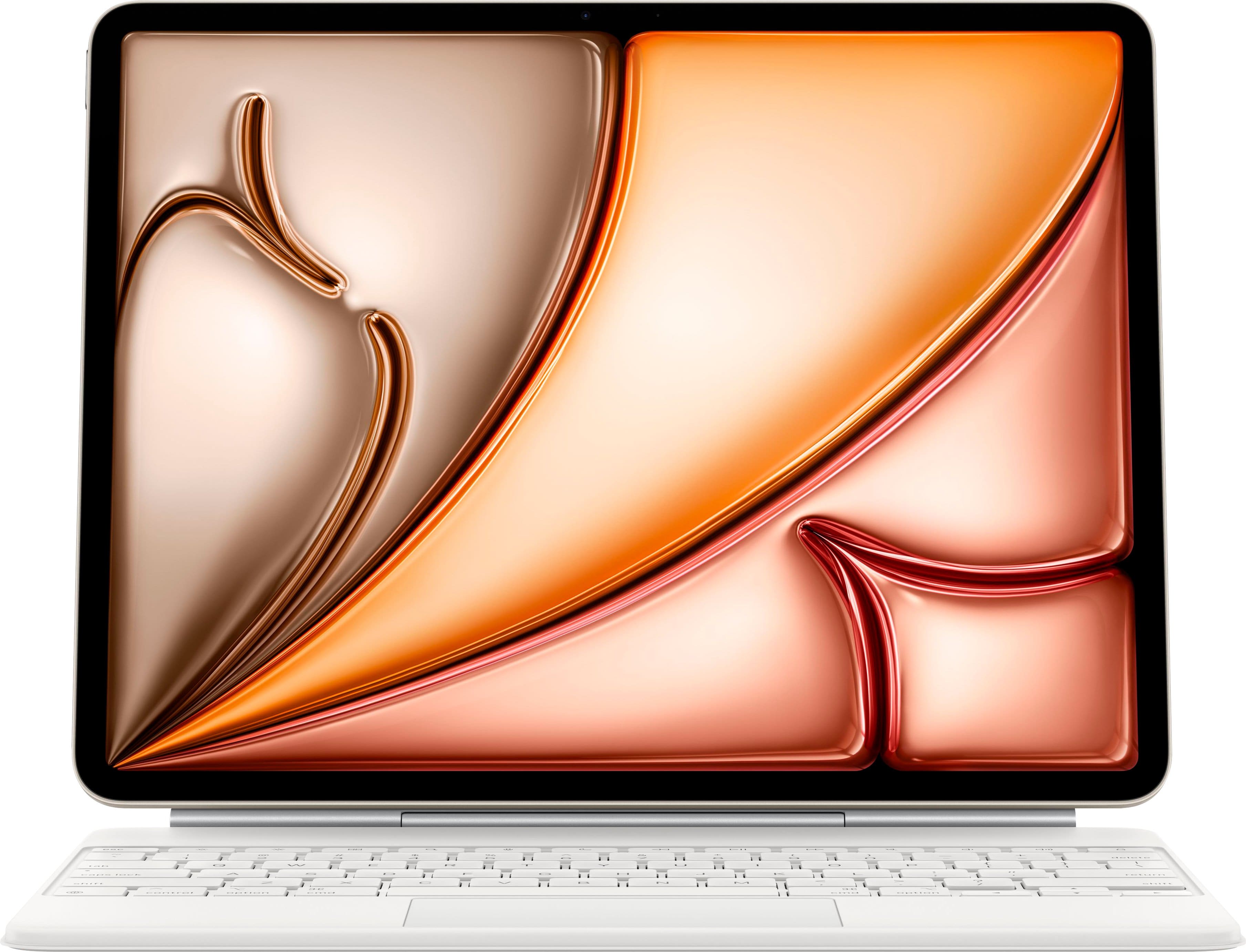 Apple - Magic Keyboard for iPad Air 13-inch (M3) - White - Front_Zoom