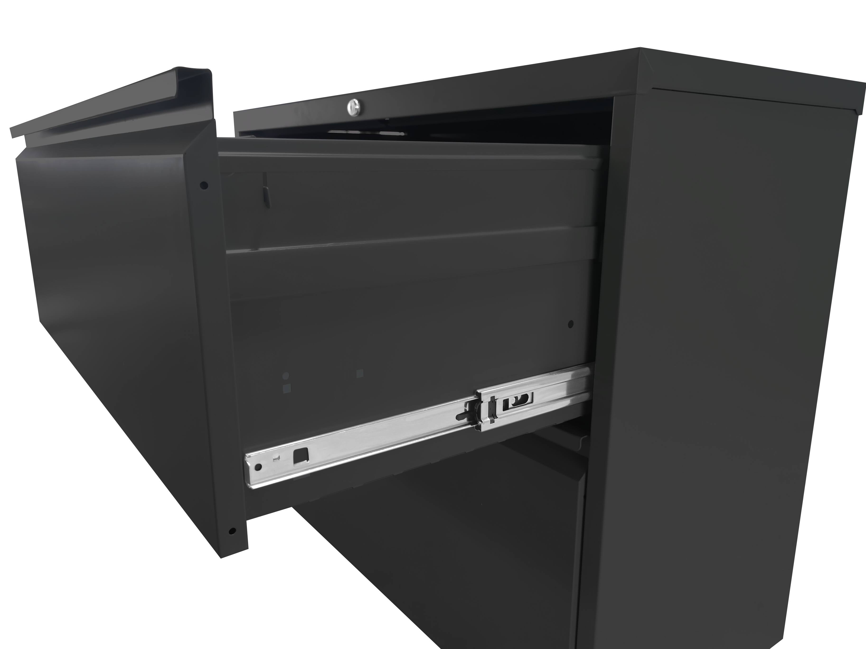 Alt View 3. COWLOWN - 4 Drawer Lockable Lateral File Cabinet Heavy Duty Metal Quiet Slides Fits Letter Legal A4 F4 Home Office.