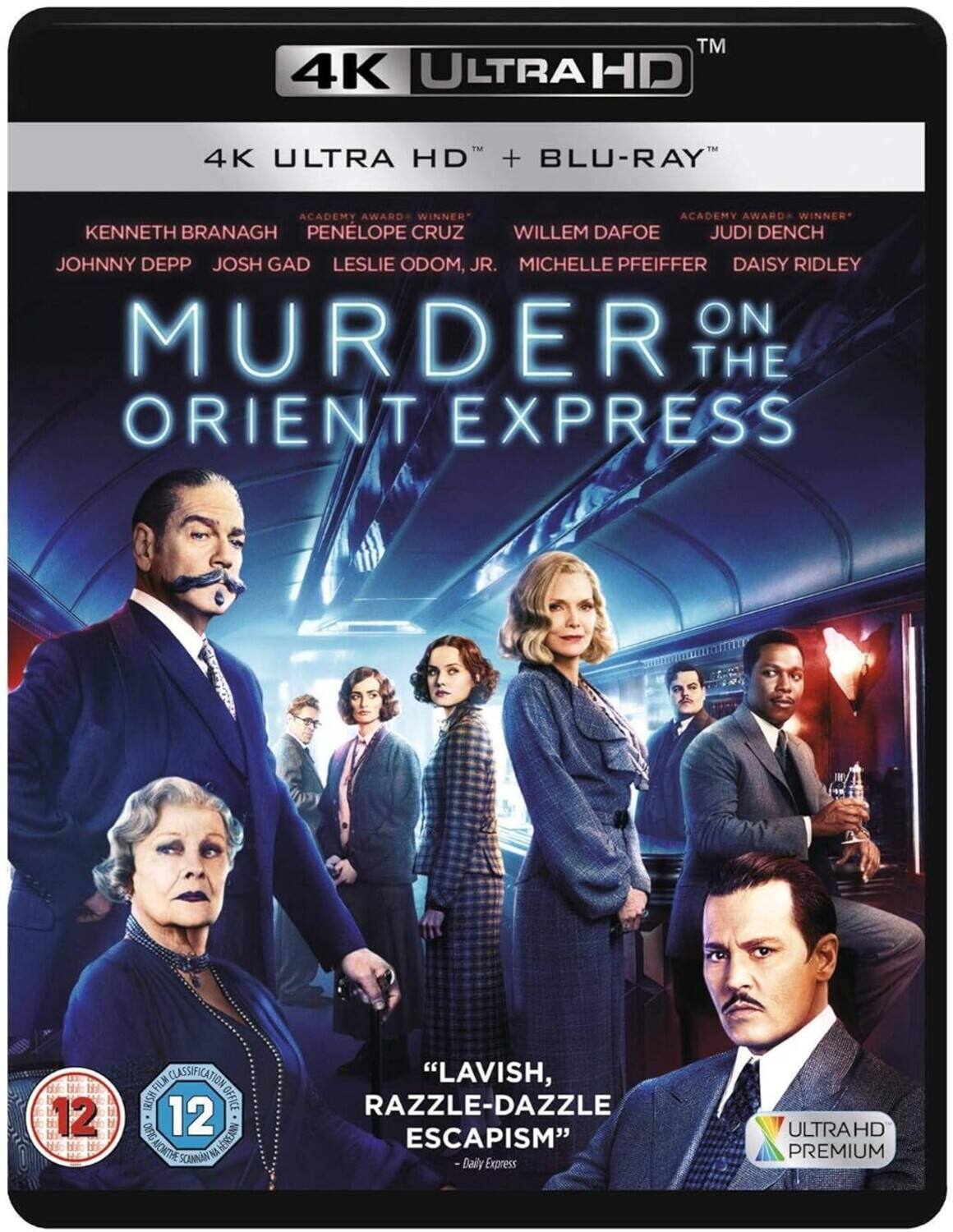 Front. Murder on the Orient Express   - 4K Blu-Ray.