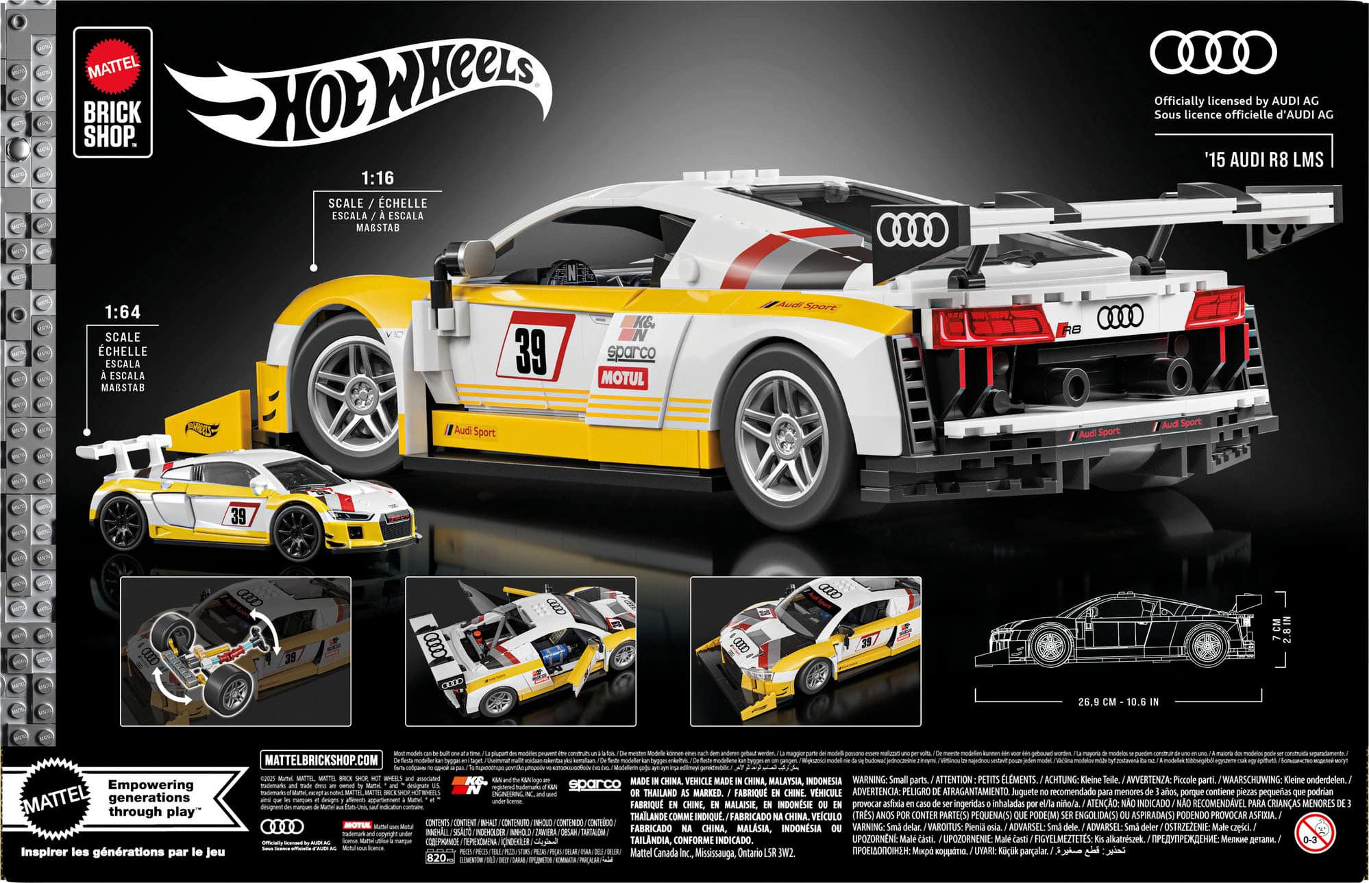 Mattel Brick Shop Hot Wheels '15 Audi R8 LMS JFT18 - Best Buy