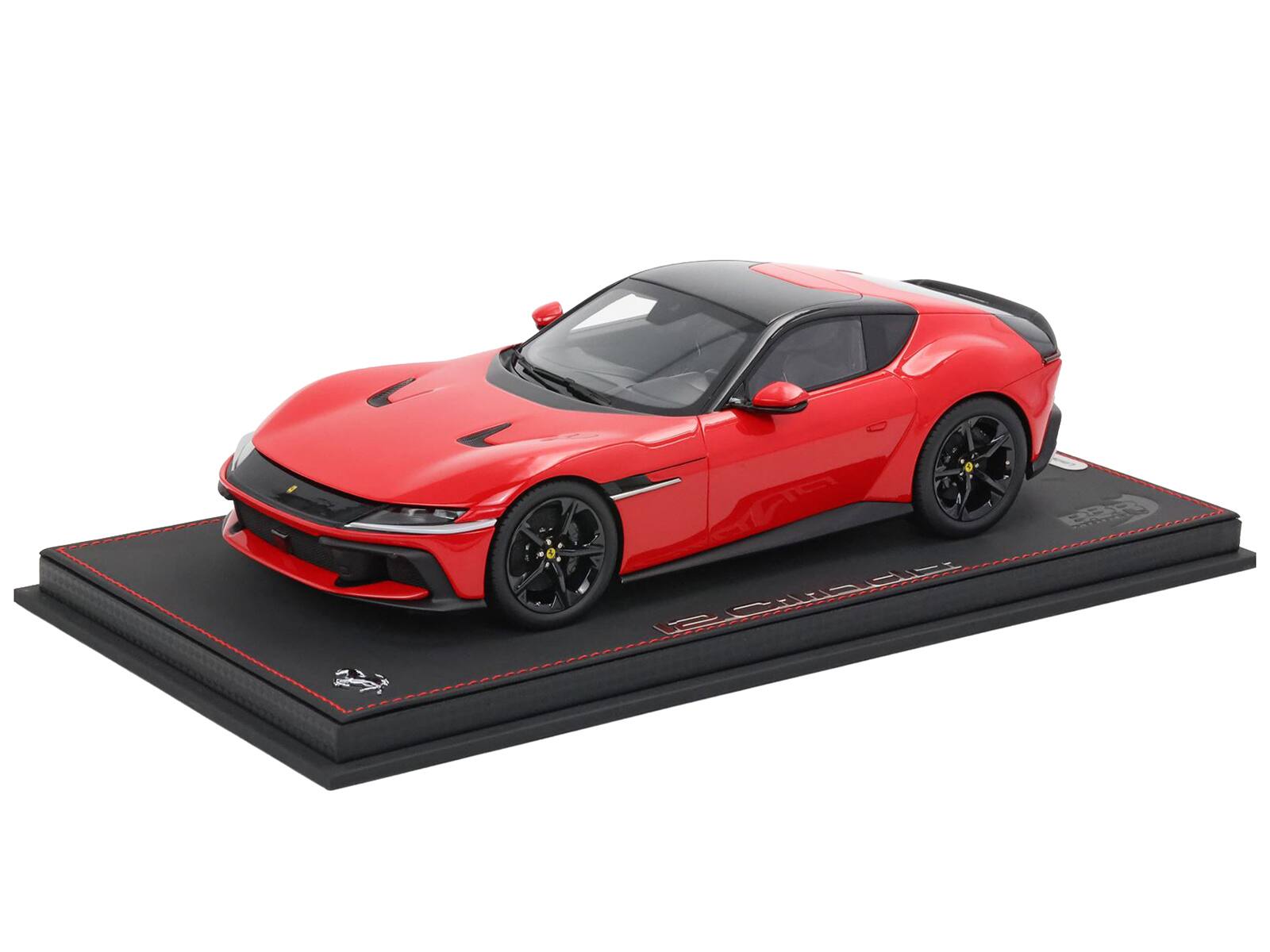 Alt View 5. BBR - Ferrari 12Cilindri Rosso Corsa Red with Black Top with DISPLAY CASE Limited Edition to 200 pieces 1/18 Model Car by BBR.