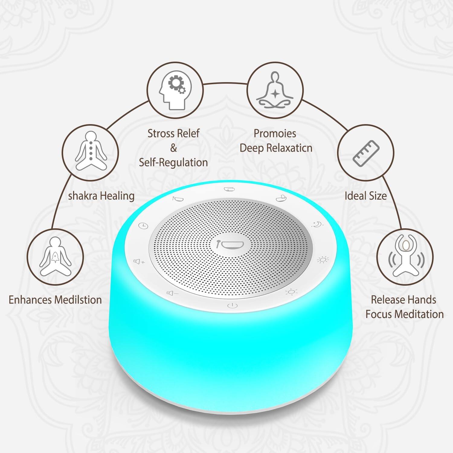 Stress Relief & Self-Regulation  
Promotes Deep Relaxation  
Shakra Healing  
Ideal Size  
Enhances Meditation  
Release Hands Focus Meditation