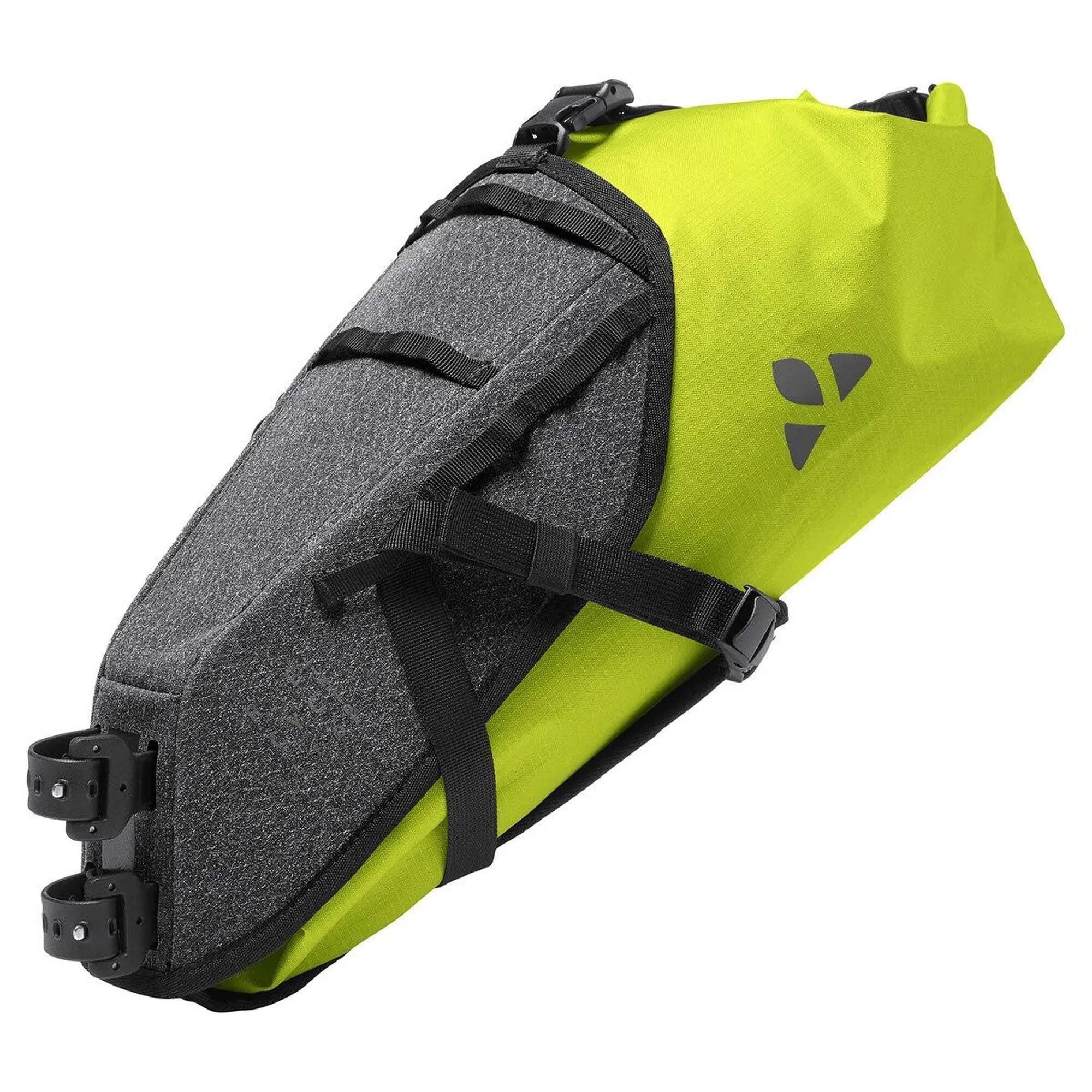 Alt View 2. VAUDE - Vaude Trailsaddle II Waterproof Bikepacking Saddle Bag - Bright Green/Black - Bright Green/Black.