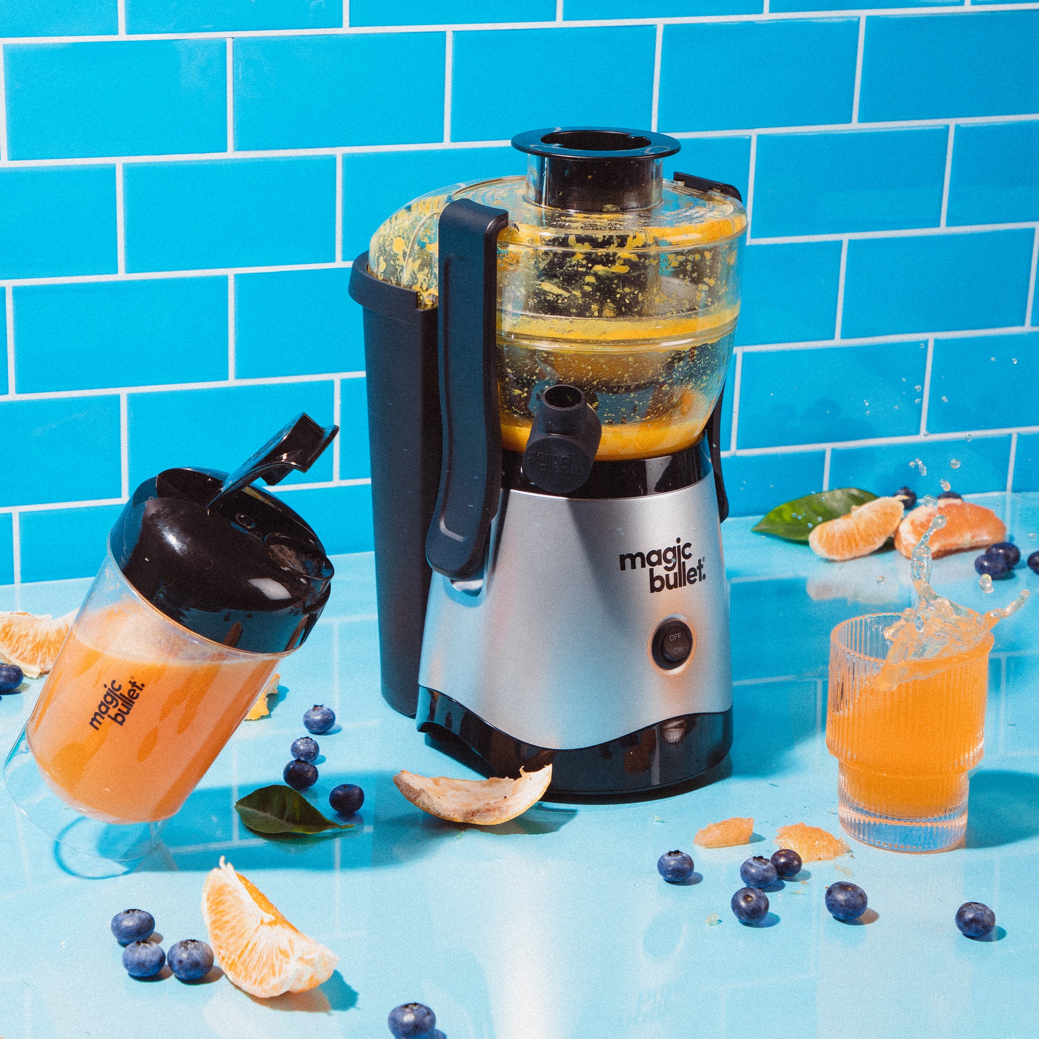 Alt View 16. Magic Bullet - Compact Juicer with cup - MBJ50100 - Silver.