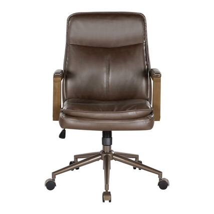 Front. OSP Home Furnishings - Woodlands Office Chair - Chocolate.