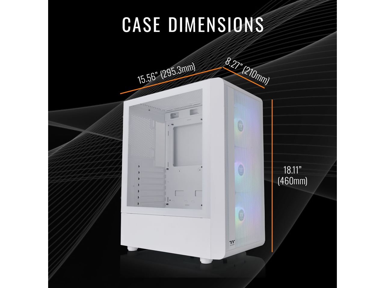 CASE DIMENSIONS  
15.56" (295.3mm)  
8.27" (210mm)  
18.11" (460mm)
