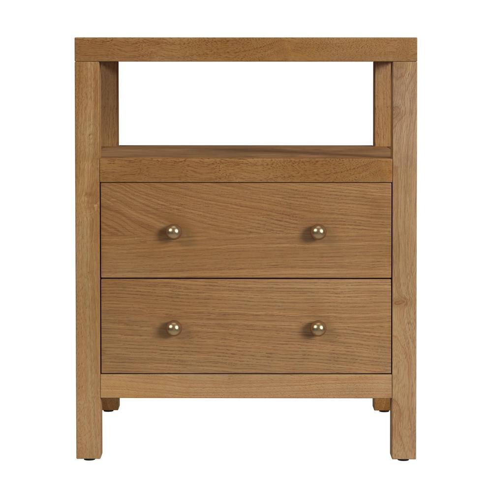 Alt View 1. Butler Specialty - Nora 2-Drawer Nightstand - Brown.