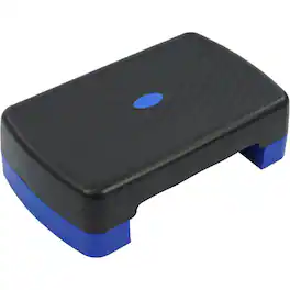 Fitvids - 18" Workout Aerobic Stepper Platform with Adjustable Risers, /Blue - Black