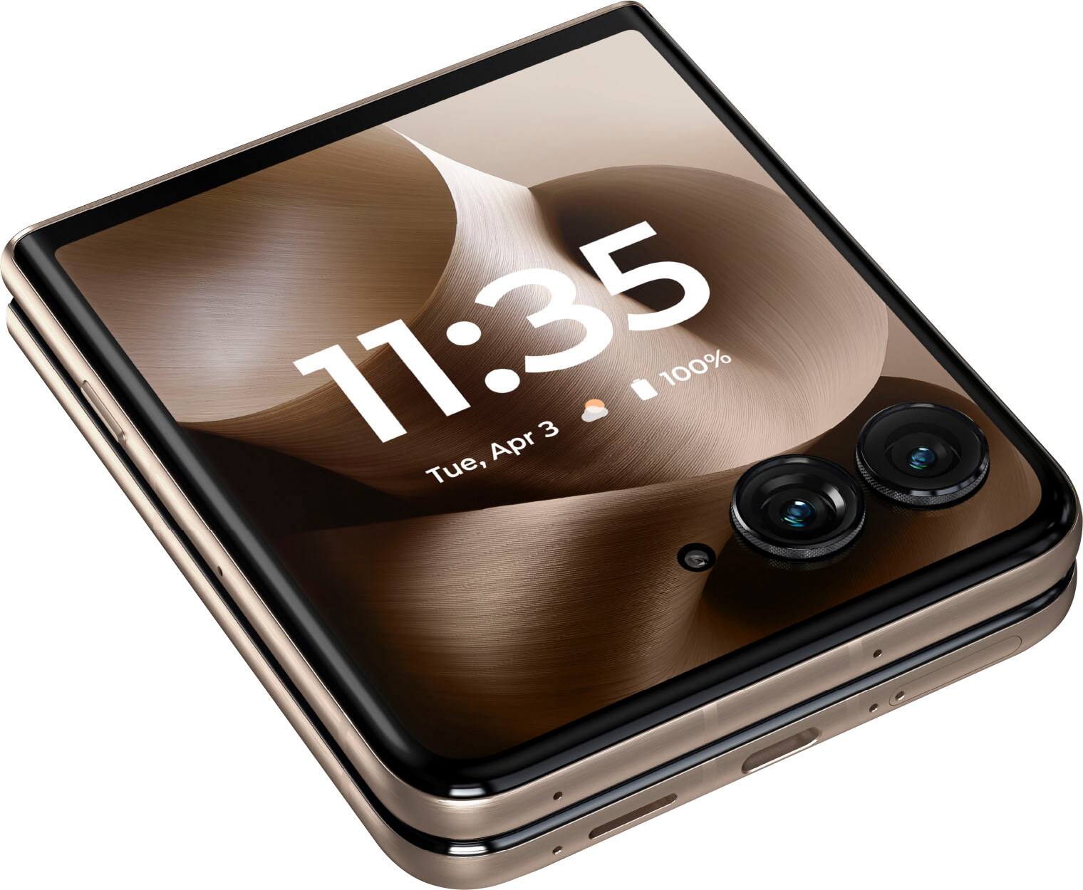 The text on the image reads: "11:35 Tue, Apr 3 100%".