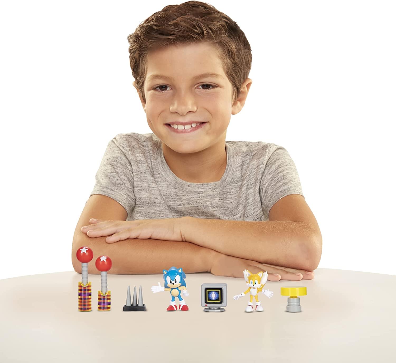 Alt View 2. Jakks Pacific - Sonic The Hedgehog 2.5 Inch Action Figure Diorama Set - Blue.