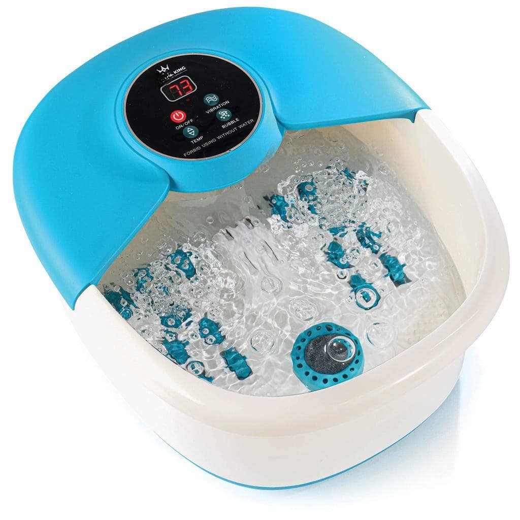 Live At Space - Collapsible Foot Spa w/ Heat, Jets, Rollers, Remote & Pedicure Stone - 642146669194