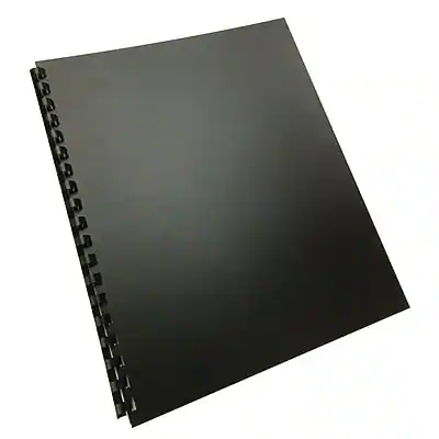 Front. Swingline - Swingline GBC Presentation Cover, 8.5" x 11", Black (25818) - Black.