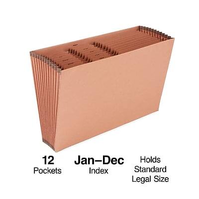 12 Pockets  
Jan-Dec Index  
Holds Standard Legal Size
