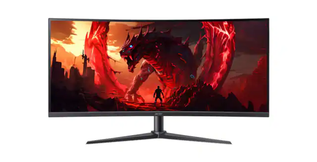 Front. Acer - Nitro XZ0 34" UW-QHD Curved Gaming Monitor (XZ340CUR X0bmiiphx) 3440x1440 | 200Hz | 1ms | VA | HDR10.