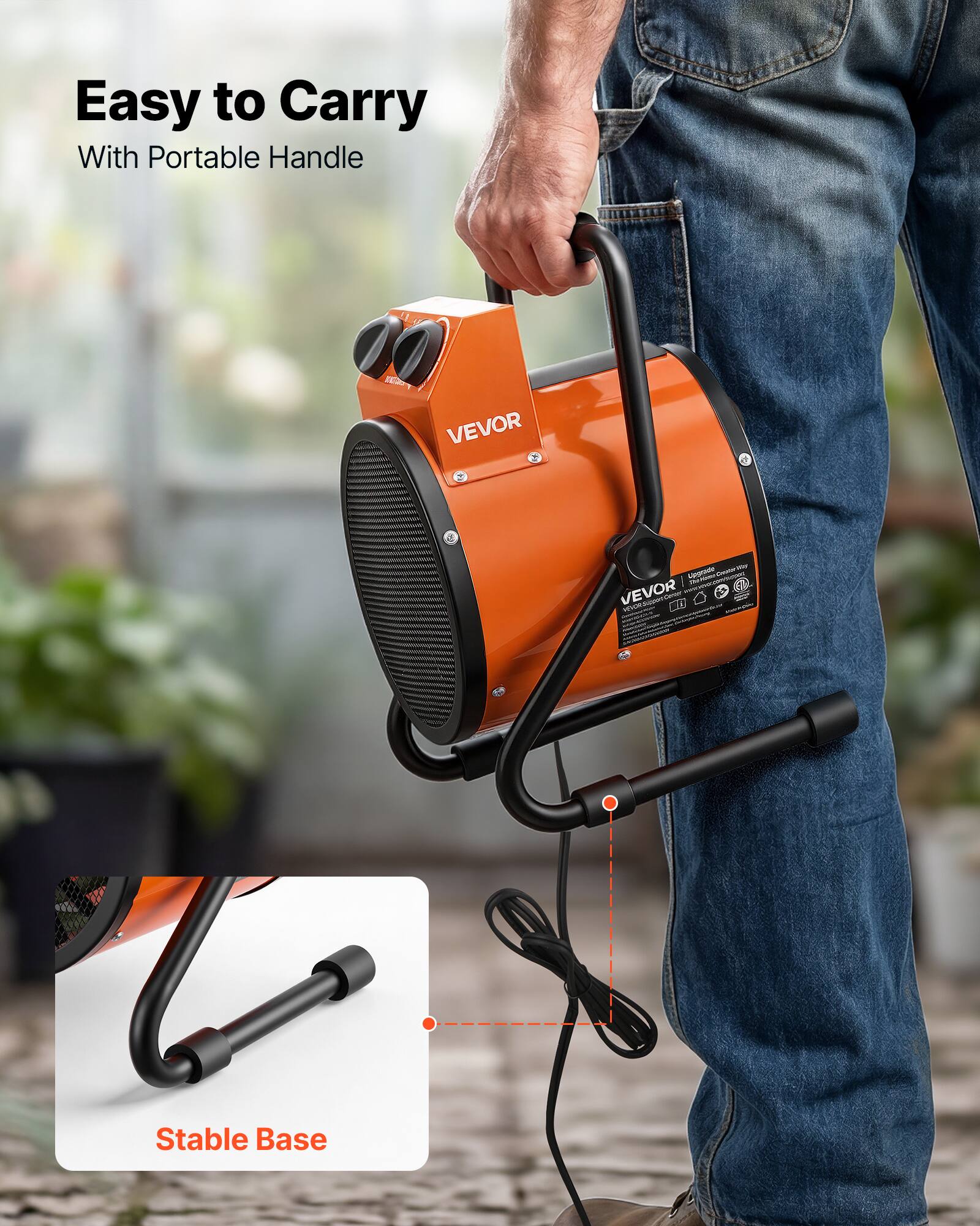 Easy to Carry With Portable Handle

VEVOR 15
- Epple Cheeter VEVOR - tigner SPORT
Stable Base