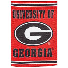 Evergreen Enterprises - Georgia Bulldogs 28" x 44" Double-Sided Embossed Suede House Flag - Multicolor