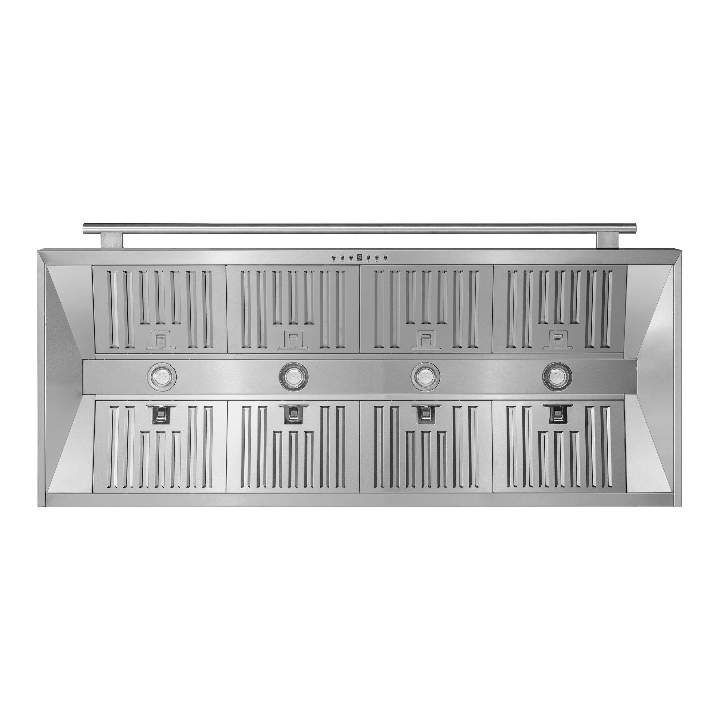 Alt View 2. Forno Appliances - Aria 60 in. Convertible Wall-Mounted Range Hood - Silver.