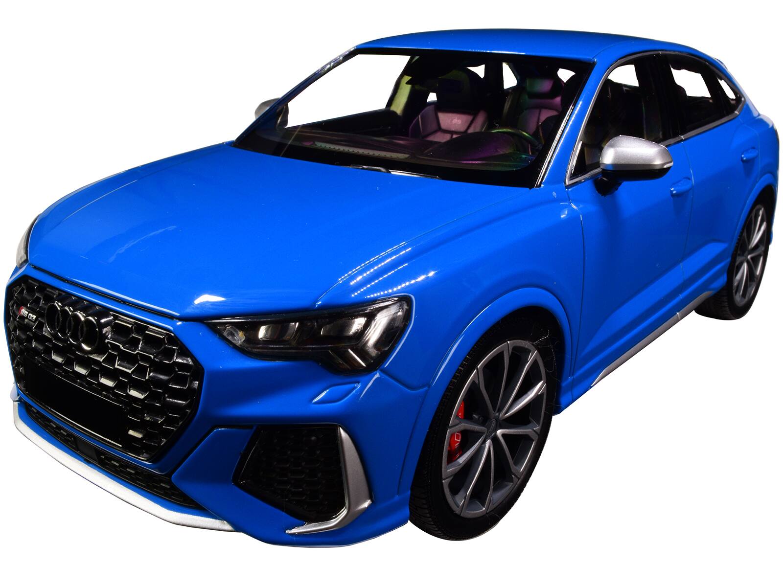 Alt View 1. Minichamps - 2019 Audi RS Q3 Sportback Blue Limited Edition to 240 pieces Worldwide 1/18 Diecast Model Car by Minichamps.