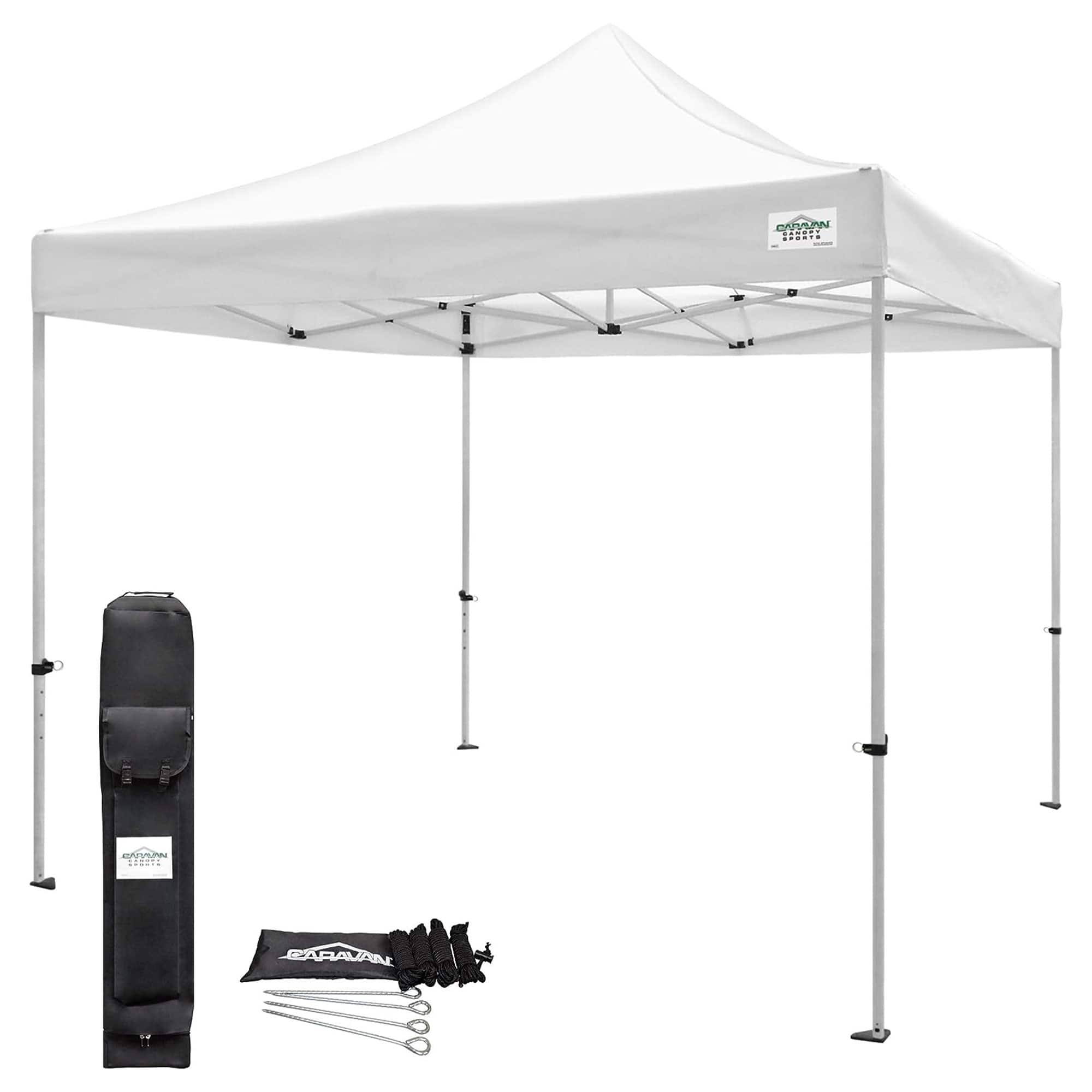 Photos - Garden Furniture Caravan Canopy  TitanShade 10 x 10 Steel Frame Portable Instant Canopy Kit - White CVAN21006906011 