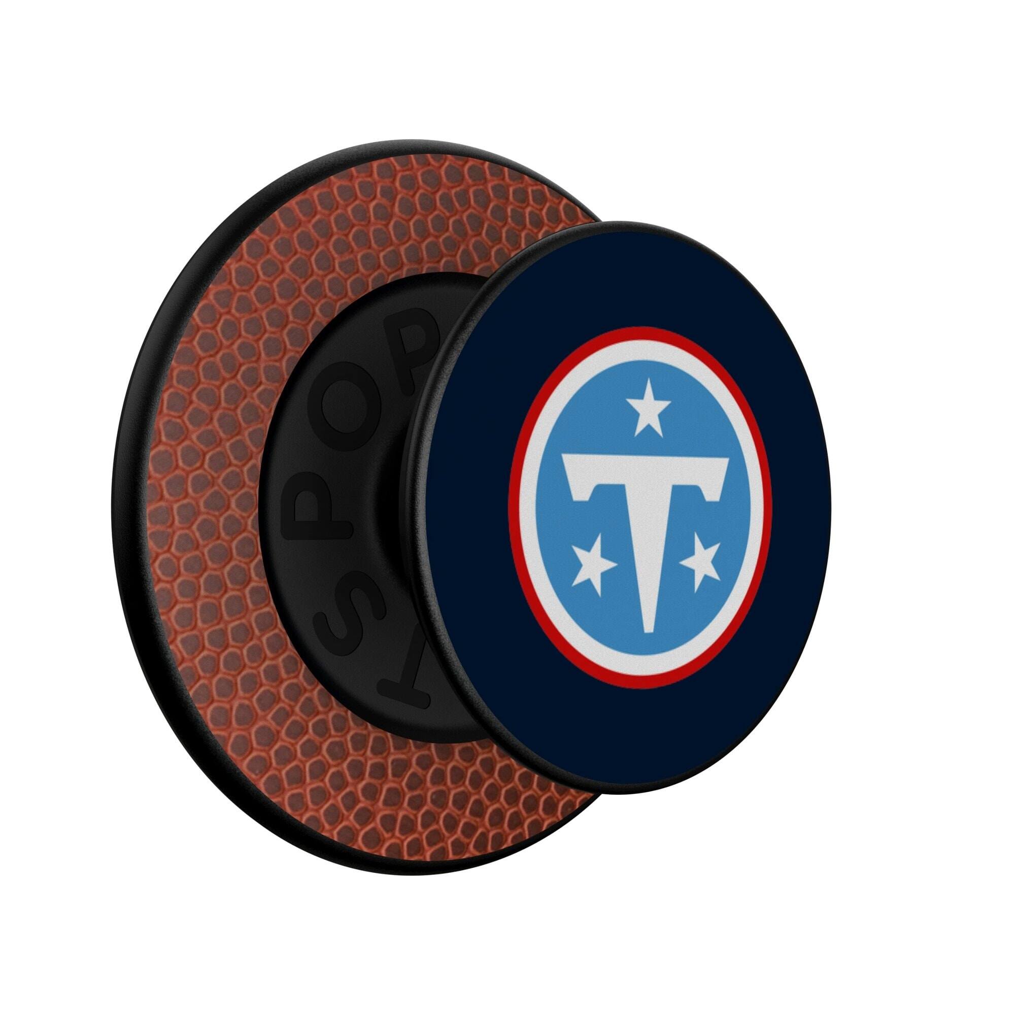 Alt View 1. Keyscaper - Tennessee Titans Endzone Solid PopSockets Magnetic Phone Grip & Stand - No Size - Black.
