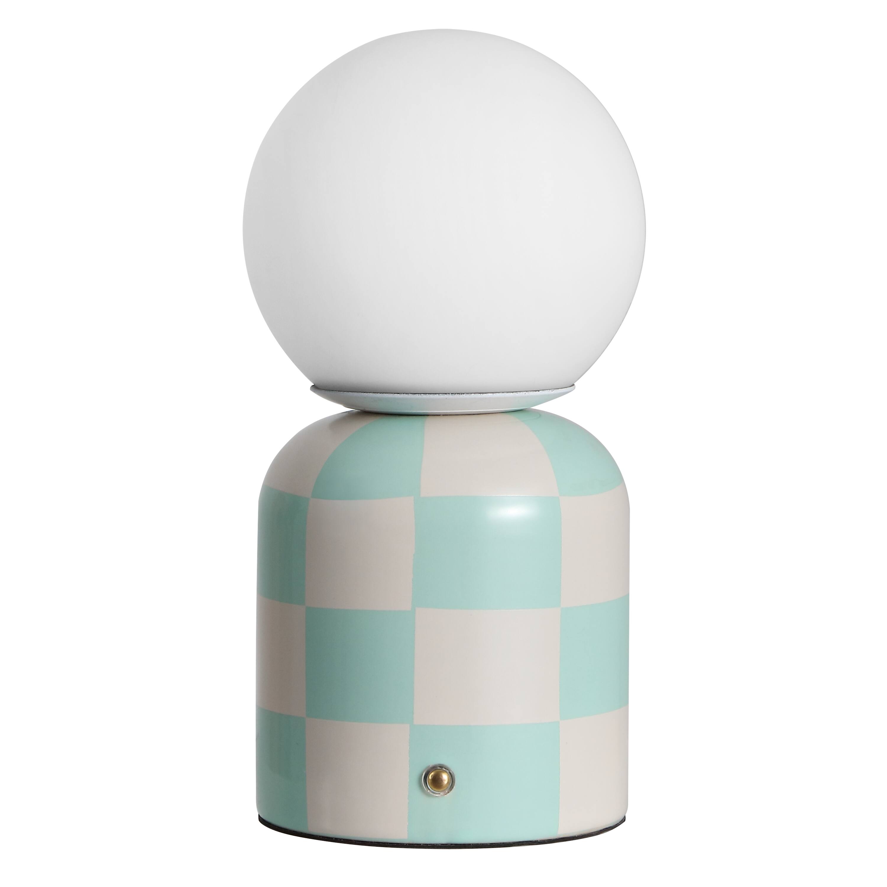 Alt View 7. Jonathan Y - Zira 10 in. Ceramic Rechargeable Cordless Portable Dimmable with Frosted Globe Shade LED Table Lamp, Light Green/Ivory - Light Green/Ivory.