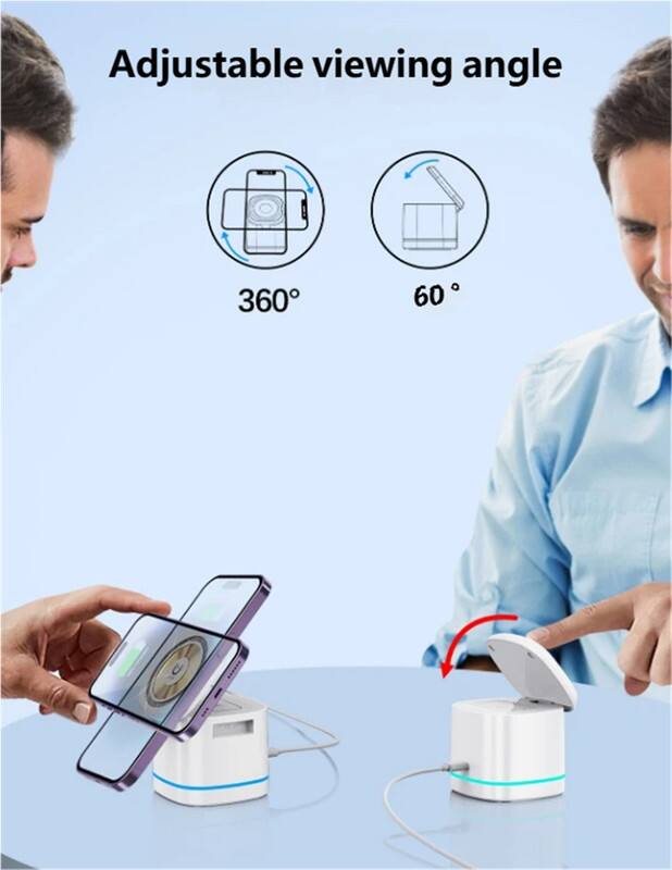 Adjustable viewing angle

360°

60°