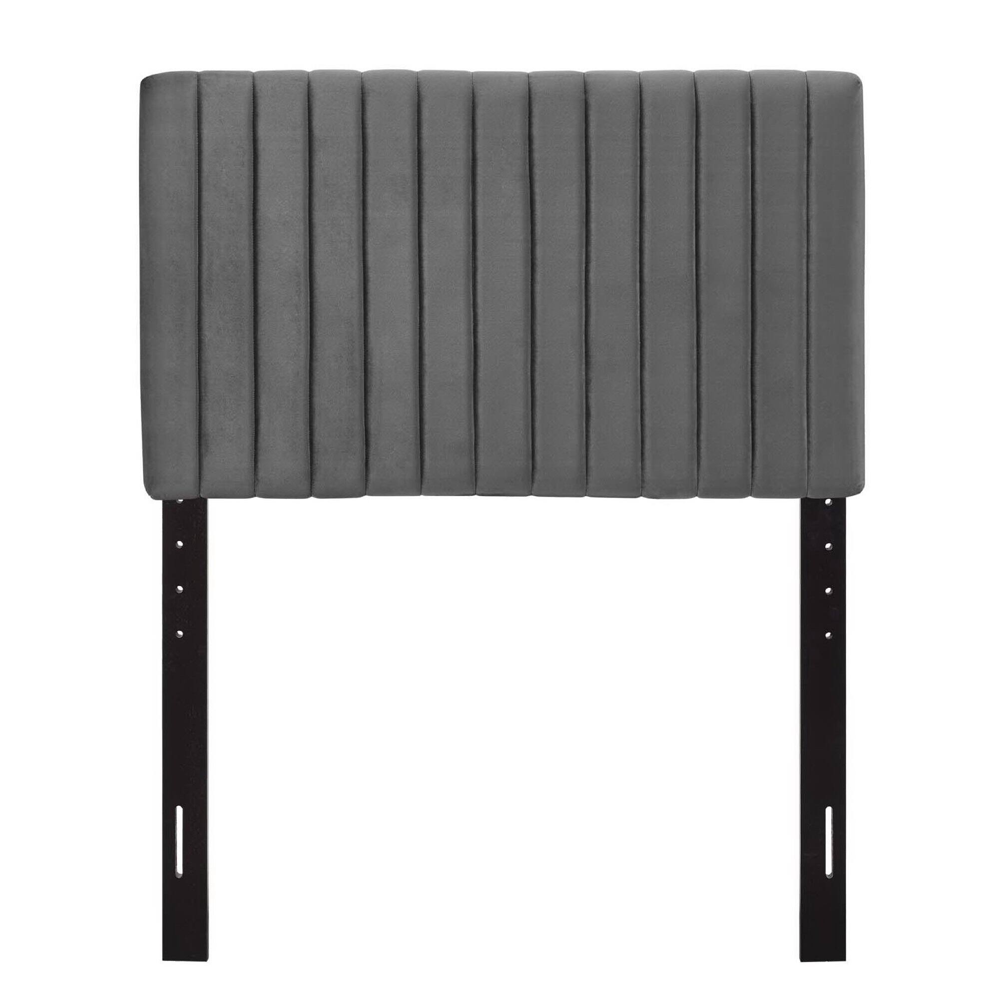 Alt View 1. Modway - Keira Performance Velvet Twin Headboard by Modway - Gray.