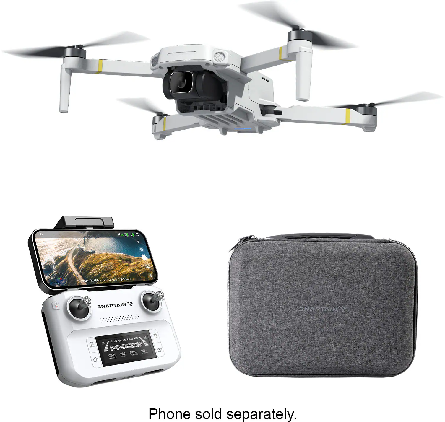 M150m
Soudwn 2mh
SNAPTAIN
PU. ike - RES200880 - S
Phone sold separately.