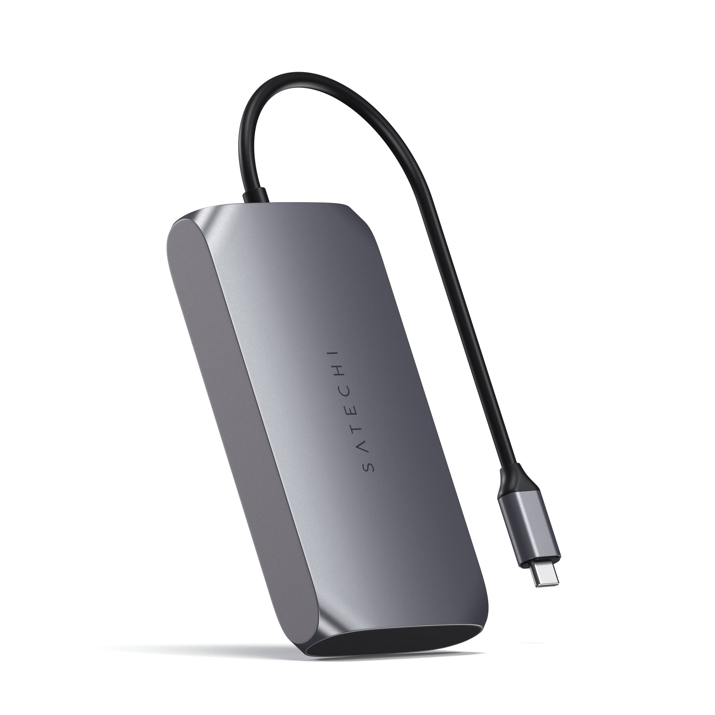 Alt View 17. Satechi - USB-C Multimedia Adapter M1 - Space Gray.