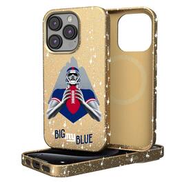 Keyscaper - NFL - New York Giants 2024 Illustrated Limited Edition Bling iPhone Case - 14 - Gold