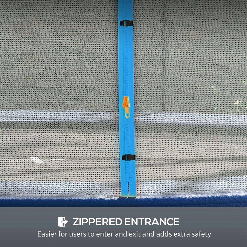 ZIPPERED ENTRANCE  
Easier for users to enter and exit and adds extra safety